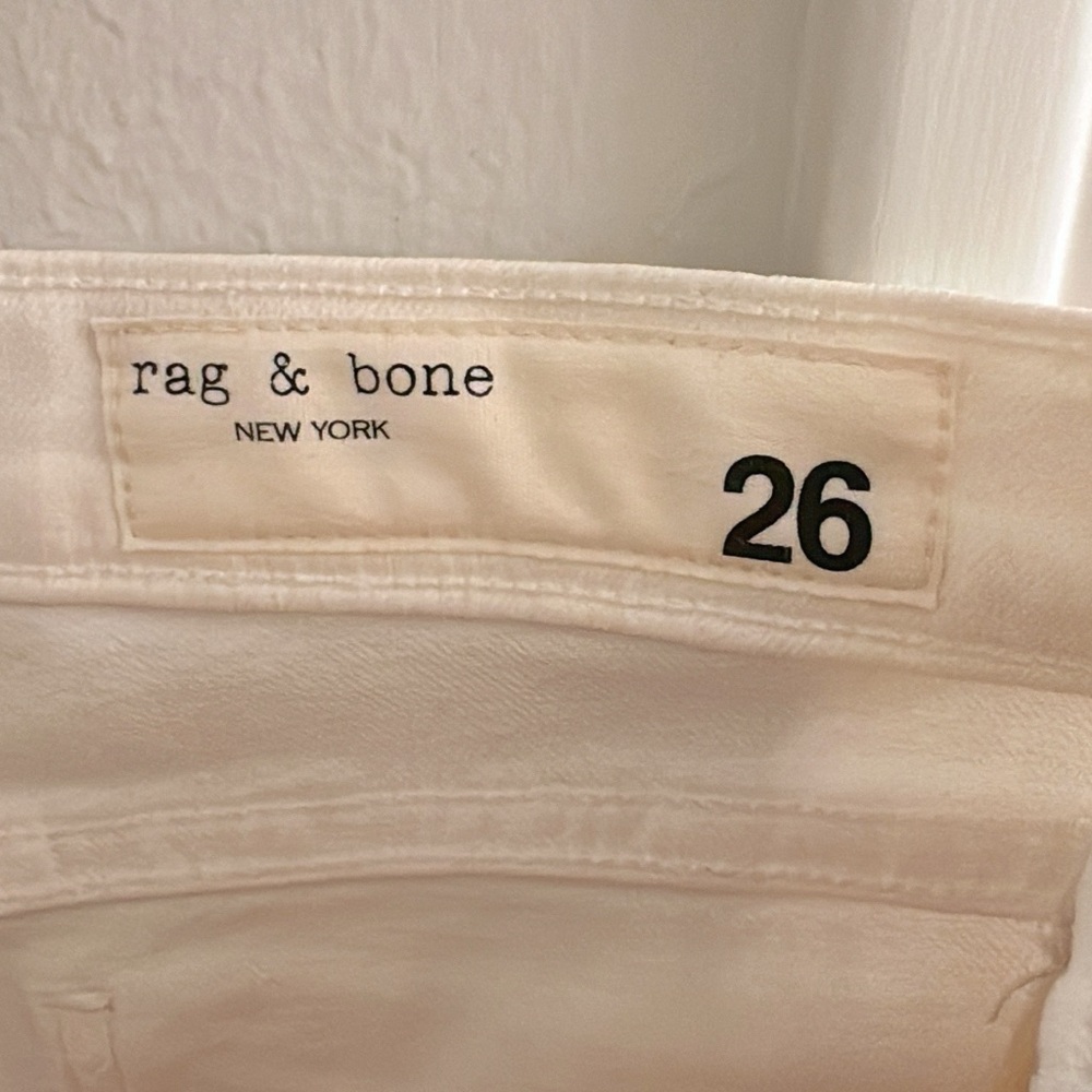 Rag & bone jeans size 26 white